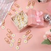 Xelsluthe 24 Pcs Flower Keychain, Daisy Keychain Cute Flower Tassel