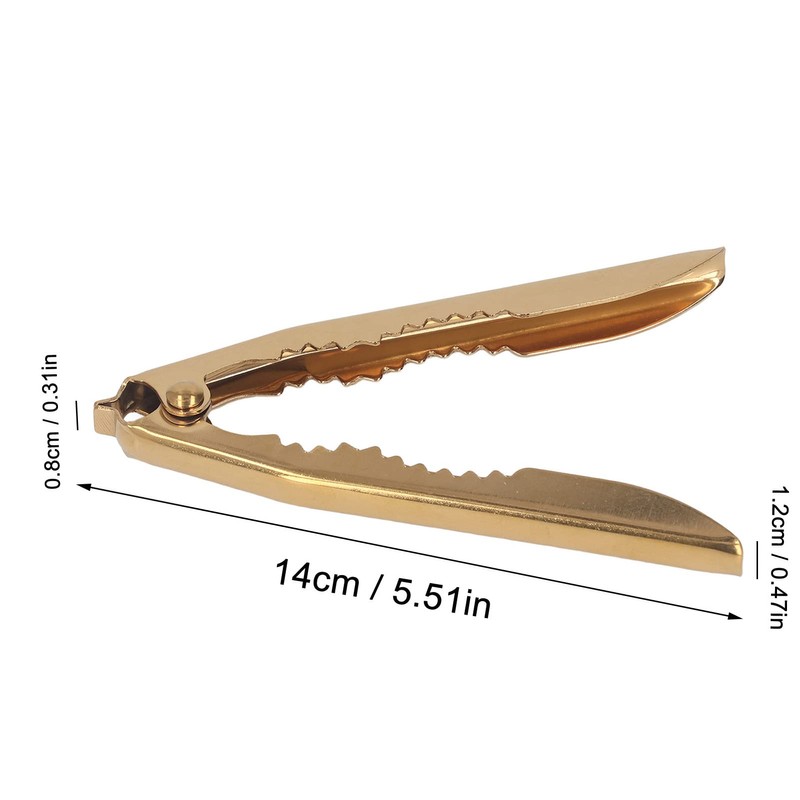 Jeanoko Gold Crab Cracker Non Slip Robust Stainless Steel Nutcracker