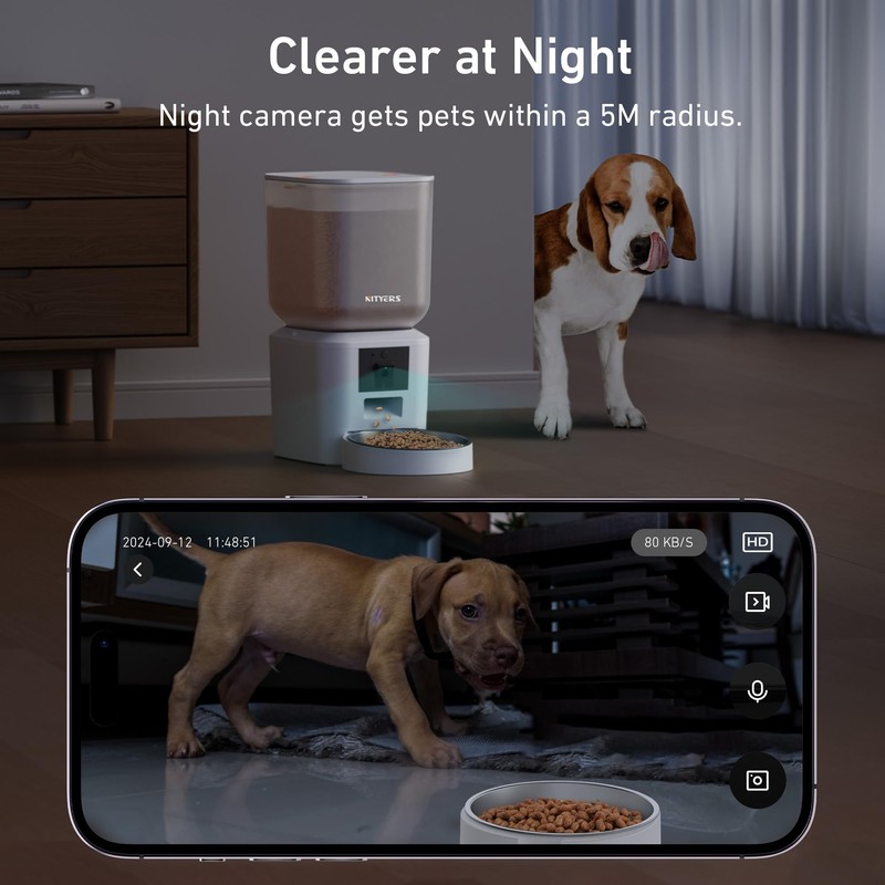 Automatic Dog & Cat Feeder with Camera & WiFi –