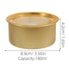 JECOMPRIS 10 Pcs Self-Seal Tin Can with Lid: 180ml Aluminum