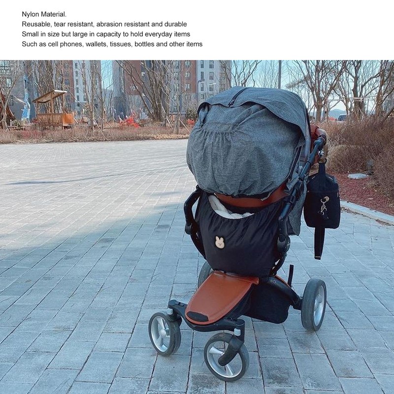 Stroller Bag Organizer Elastic Large Capacity Tear Resistant Nylon Baby