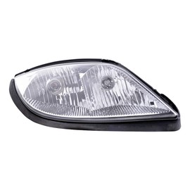 Brock Replacement Driver and Passenger Set Headlights Compatible with 2003 2004 2005 Sunfire 22713668 22713667