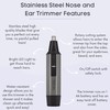 ToiletTree Products Nose Hair Trimmer with LED Light - Stainless