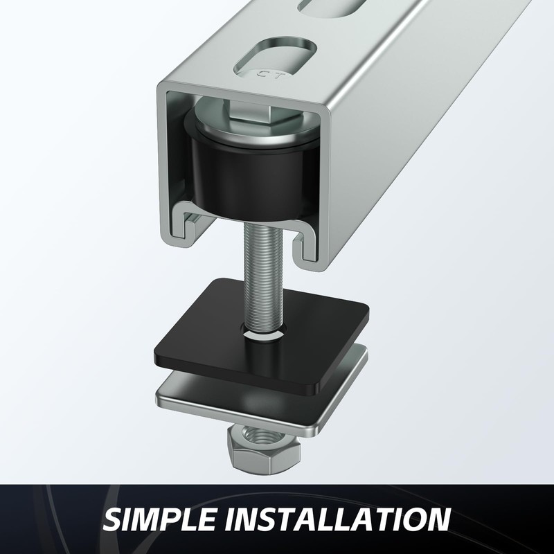 SKTREX Anti-Skid designTrolley Roller Wheels Limit Trolley Assembly Positioning for