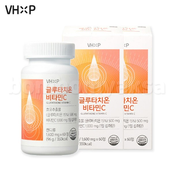 Vitamin House VHXP Glutathione Vitamin C 60 tablets x 2 Inner beauty antioxidant, glutathione vitamin C 60 tablets x 2 / 비타민하우스 VHXP 글루타치온 비타민C 60정X2개 이너뷰티 항산화, 글루타치온 비타민C 60정X2개