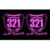 JUST RIDE Motocross Number Plate Replica Decal Stickers RM RMZ