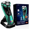 Electric Razor for Men, Rechargeable Shaver with Charging Stand, Cordless