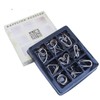 Brain Training & Intelligence Teaser Set of 9 Metal Puzzles