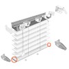 4pcs Hold Down Brackets with Screws Clear Color Bottom Rail