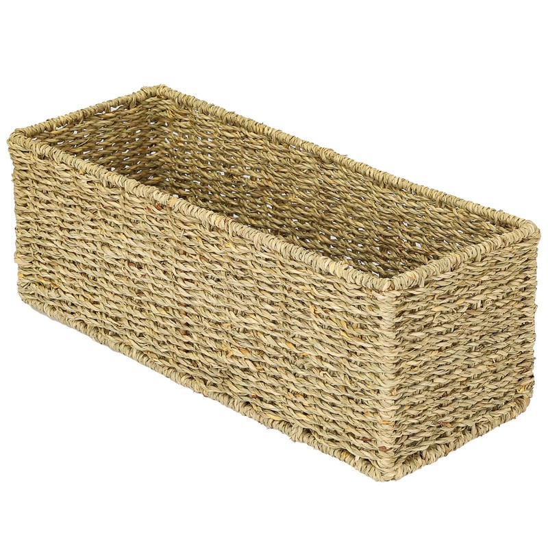 HMF Bathroom Storage Basket Woven Seagrass | 38 x 15