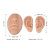 Silicone Ear Model Novice Simulated 3D Nose and Mouth Model
