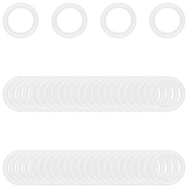 RIXIGOOD 50PCS 1.5 Inch Tri Clamp Silicone Gaskets for 1.5" Sanitary Tri-Clamp Fittings O-Ring TC Seal Gasket