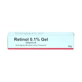 Gel de retinol con vitamina A al 0,1% que repara líneas finas y arrugas, tratamiento de cicatrices, manchas solares y de la edad, antienvejecimiento