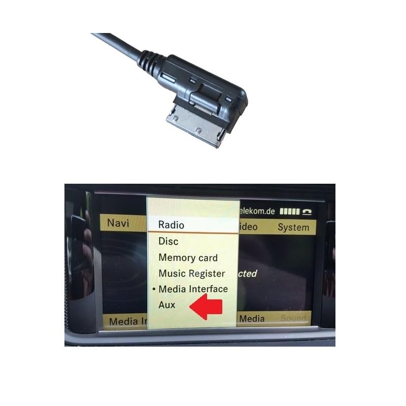 Daniko Bluetooth Aux in Adaptor for Mercedes MB AMI Interface