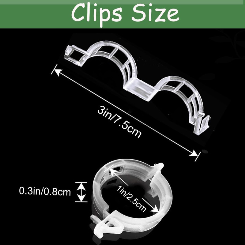Secured Plastic Plant Clip, Plant Support Clips, Garden Clips for