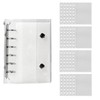 SensaBliss Sealing Notebook, Transparent, Binder, Sticker Notebook, Removable, 6 Holes,