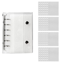SensaBliss Sealing Notebook, Transparent, Binder, Sticker Notebook, Removable, 6 Holes, Personal Organizer, Sticker Book, Clear Binder, Card Storage, Photo Organization, Collage Notebook, Refillable