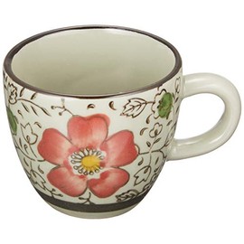 西田 (Nishida) esupuressoko-hi-kappu (Red Camellias) (75ml)/Cups/Cup/和食 Charger 120016