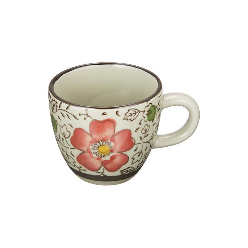 西田 (Nishida) esupuressoko-hi-kappu (Red Camellias) (75ml)/Cups/Cup/和食 Charger 120016