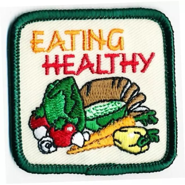 Girl Boy Cub EATING HEALTHY NUTRITION Patches Crests Badges SCOUT