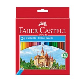 Faber-Castell Lpices de Color Hexagonal con 24 Lpices de Diferentes Colores, tienen un diseo hexagonal que proporciona un agarre cmodo y evita que... 
