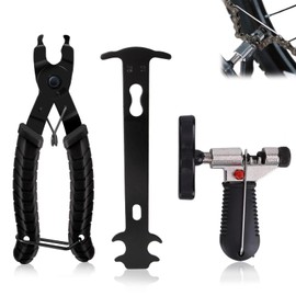 VireEyU Chain Lock Pliers 3-in-1 Bicycle Chain Tool - Chain Riveter Bicycle Chain Pliers for Opening & Closing Chain Lock, Ideal for Bicycle Chain Maintenance