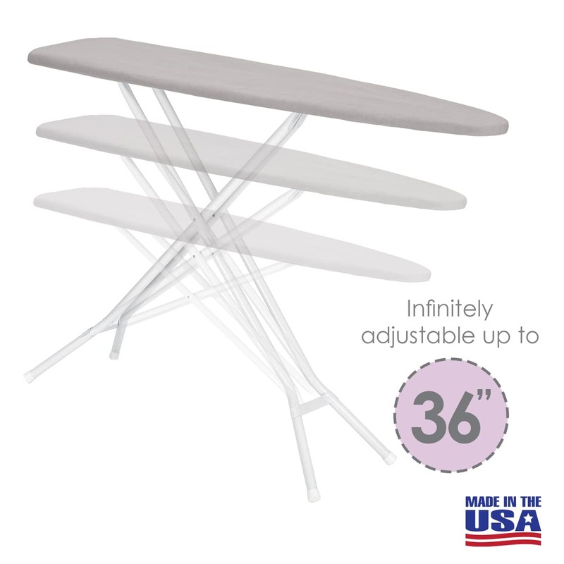 Full Size Ironing Board Made in USA – Light Grey