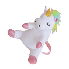 VALICLUD Toy Cartoon Backpack Unicorn Bag Unicorn Backpack Coin Compartment Cartoon Book Bag Purse Beautiful Backpack White Child Coin Bag Animal, White