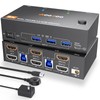 Dual Monitor 8K HDMI KVM Switch 8K@60Hz 4K@120Hz HDMI USB