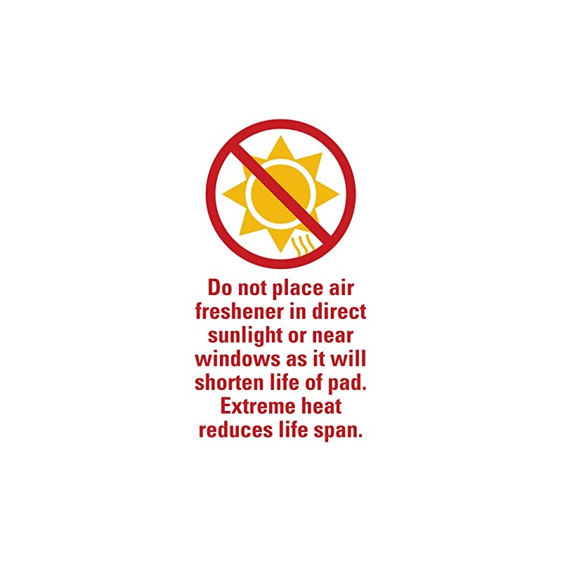 Individually Wrapped - Professional Car Air Freshener Pads - Remove