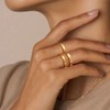 WFYOU 14K Gold Filled Rings for Women Non Tarnish Dainty