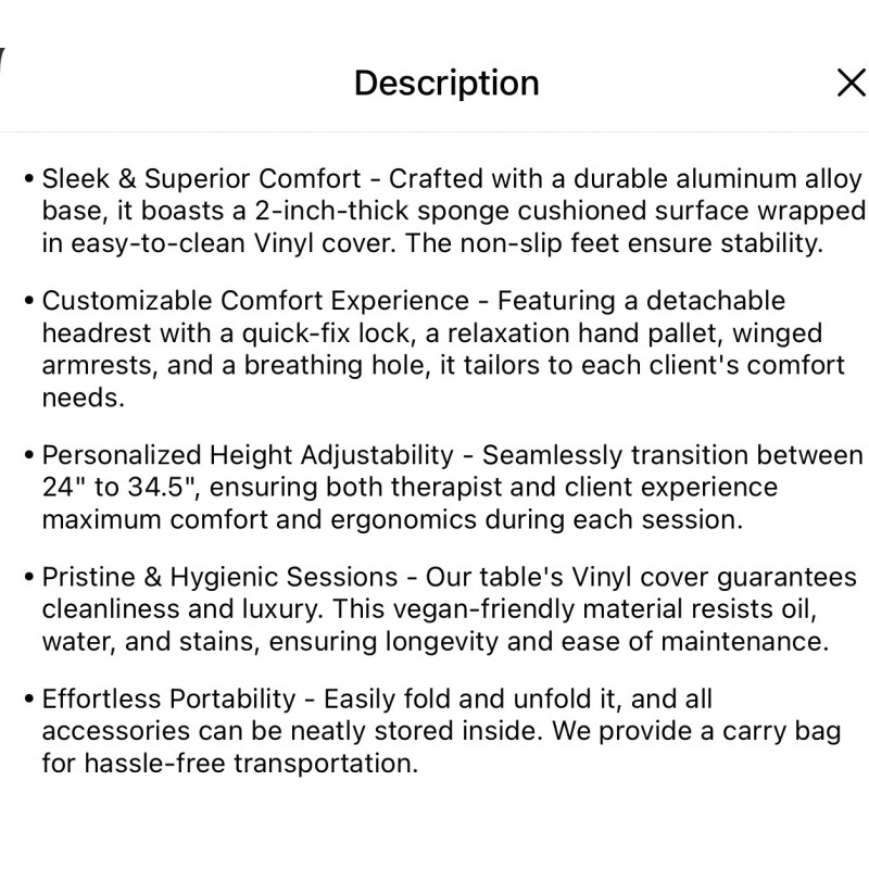 Unbranded MASSAGE TABLE ,SHiPS TO PUERTO RICO tattoo, Skin Care,Eyelashes