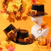 Liliful 4 Pcs Pilgrim Hats Thanksgiving Hat Thanksgiving Novelty Top