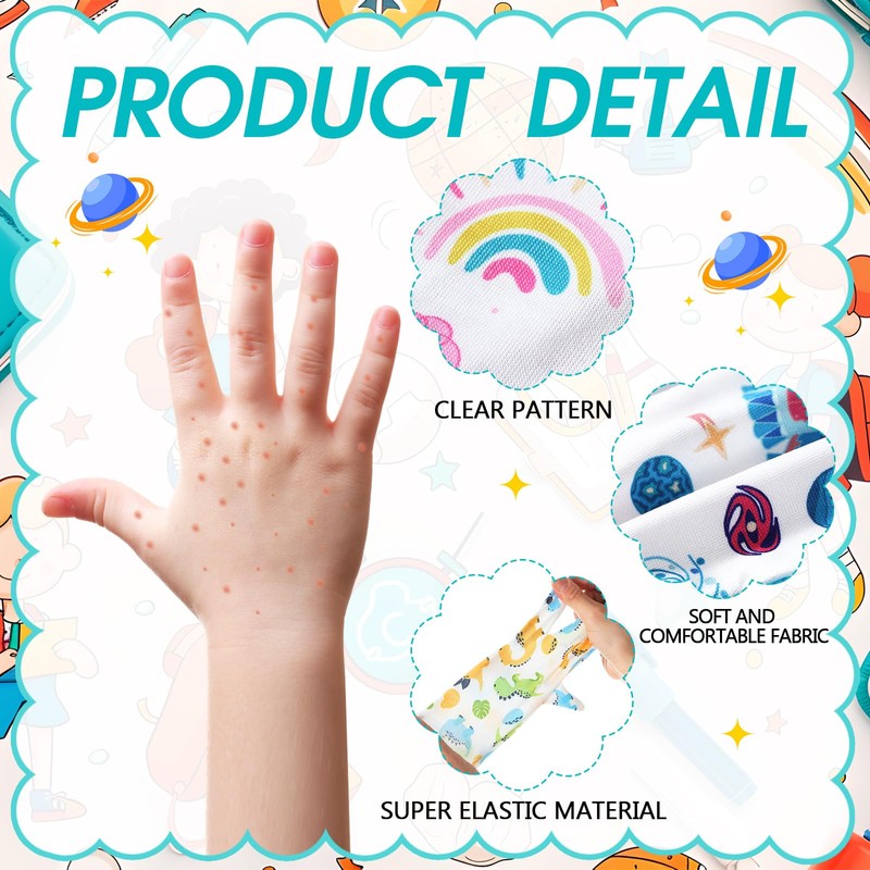 Xtinmee 20 Pairs Eczema Gloves for Kids Cotton Moisturizing Gloves
