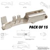 Metri-Pack 280 Series Female Terminal Gauge Size, 10-12 GA (Pack