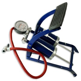 ROAD GENIE Heavy Duty Foot Pump with Gauge | Versatile Inflation Tool | Perfect for Tires, Toys & Camping Equipment