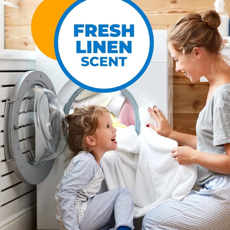 Arm & Hammer Power Sheets Laundry Detergent, Fresh Linen 50Ct,
