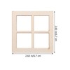 Abaodam 16pcs Dollhouse Windows 1 12 Scale Wooden Dollhouse Window