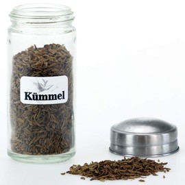 Spice Labels, Stickers, Spices, Labels, Storage Labels, 33 x 17 mm, 3 Types Available, Supply Labels, [German Language Product]