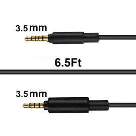 Hizsoaor MMX 300 2nd Gen Replacement Cable Cord for Beyerdynamic MMX 300 2nd Generation Gaming Headset, Volume Control Inline Mute, Plug and Play Twisted Pair OFC Copper Wire(4.3Ft / 1.3m)