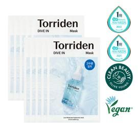 Torriden Dive-In Low Molecule Hyaluronic Acid Mask Sheet 10ea - Torriden Dive-In Low Molecule Hyaluronic Acid Mask Sheet 10ea