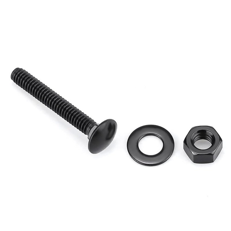 20 Sets 5/16-18 x 2" Black Carriage Bolts Screws and