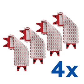 Vileda Ultramax Floor Mop Replacement Covers, Mop Cover Ultramat_Ultramax Made of Microfibre, for All Hard Floors, Washing Machines, Pack of 4, Eco Packaging