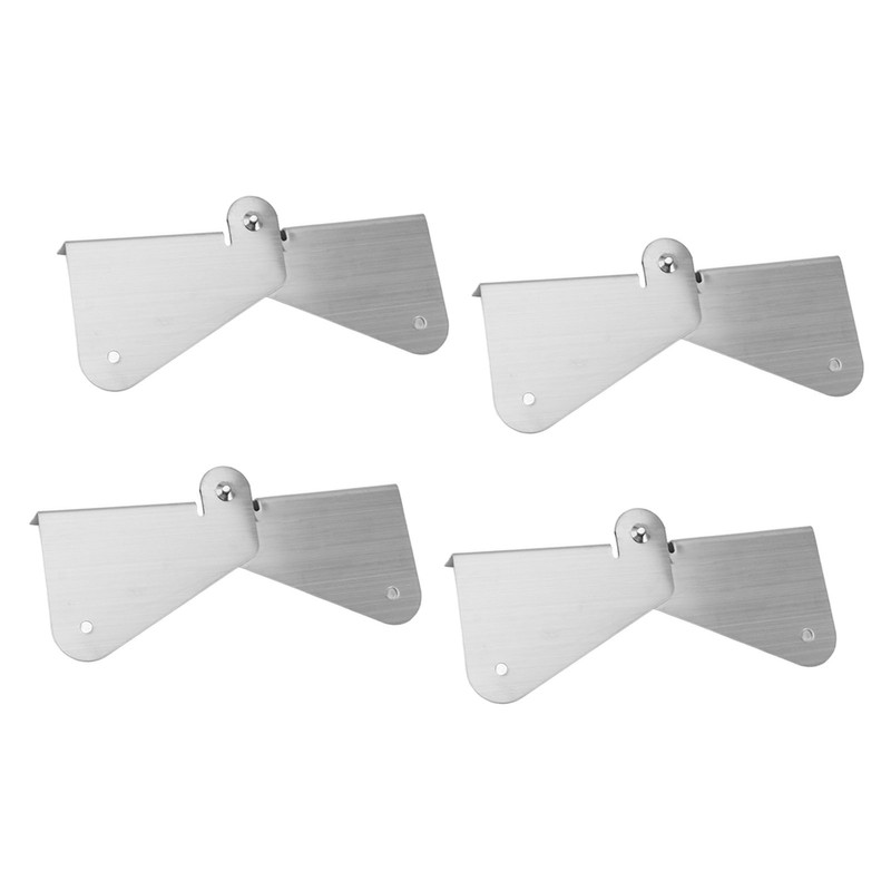4PCS Gutter Downspout Extension Hinge Stainless Steel Flip Up Hinge
