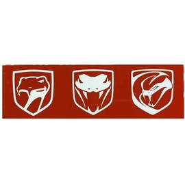 Dodge Viper Sneaky Pete, Stryker and Fangs Logo Screen Printed Sticker