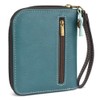 CHALA Zip Around Wallet, Wristlet, 8 Credit Card Slots, Sturdy