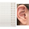 VOANZO 100 Stickers Ear Seeds 24k Gold, Acupuncture Ear Seeds,