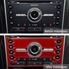 nuoozy Carbon Fiber Center Console Button Frame Panel Cover Trim