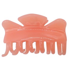 Topkids Accessories 6.5cm Pastel Hair claw for Women and Girls, Hair accessories for Women, Claw clip, Hair claw clip, Claw clips for thick hair, Hair clips (Rose Quartz)