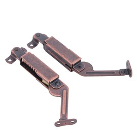Cabinet Lid Support Lid Hinge Lid Support Stay Hinge Iron Safety Cabinet Box Lid Spring Support Hardware for Kitchen Home Office Workshop Hinges (Long arm)